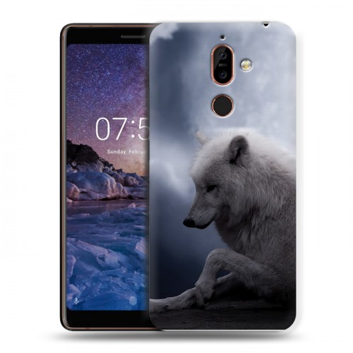 Дизайнерский пластиковый чехол для Nokia 7 Plus Луна