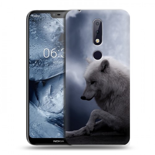 Дизайнерский пластиковый чехол для Nokia 6.1 Plus Луна