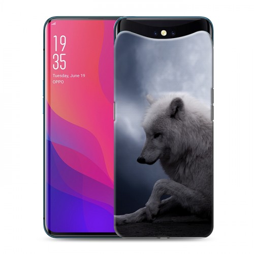 Дизайнерский силиконовый чехол для OPPO Find X Луна