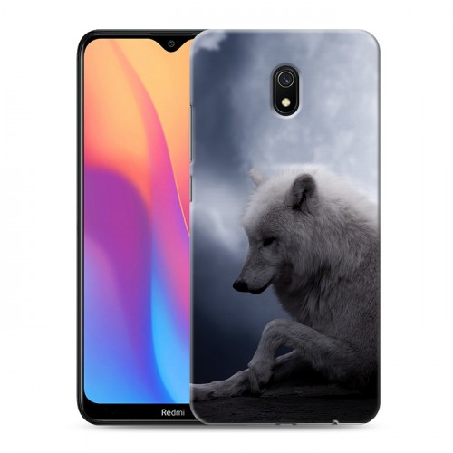 Дизайнерский силиконовый с усиленными углами чехол для Xiaomi RedMi 8A Луна