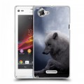 Дизайнерский пластиковый чехол для Sony Xperia L Луна