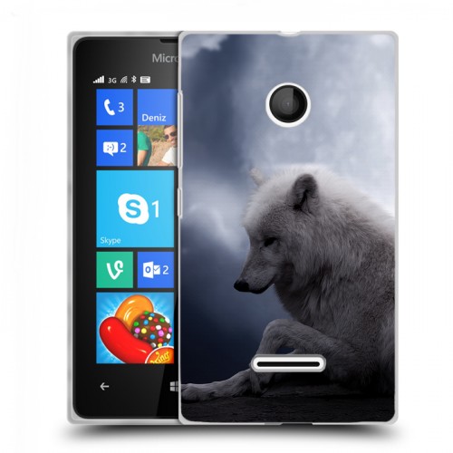 Дизайнерский пластиковый чехол для Microsoft Lumia 435 Луна