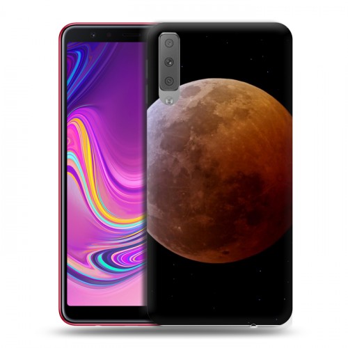 Дизайнерский силиконовый с усиленными углами чехол для Samsung Galaxy A7 (2018) Марс