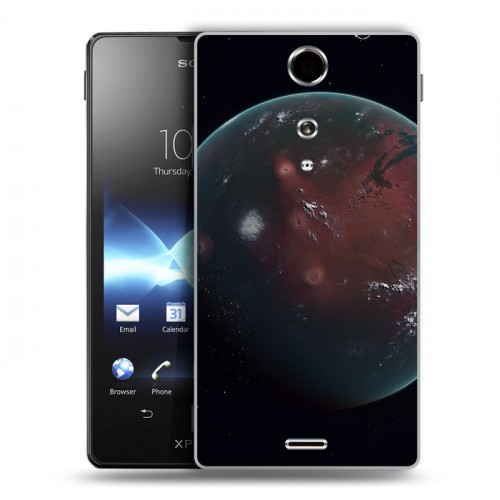 Дизайнерский пластиковый чехол для Sony Xperia TX Марс