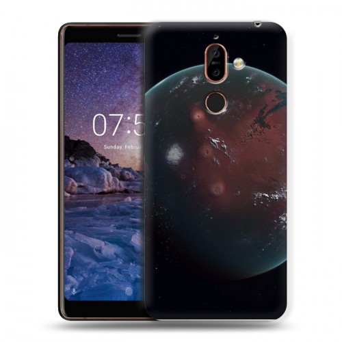 Дизайнерский пластиковый чехол для Nokia 7 Plus Марс