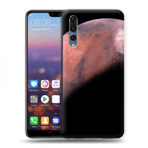 Дизайнерский силиконовый с усиленными углами чехол для Huawei P20 Pro Марс