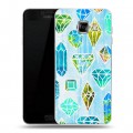 Дизайнерский пластиковый чехол для Samsung Galaxy C5 Яркие алмазы