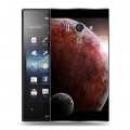 Дизайнерский пластиковый чехол для Sony Xperia acro S Марс