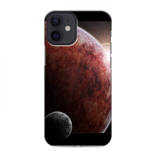 Дизайнерский силиконовый с усиленными углами чехол для Iphone 12 Mini Марс