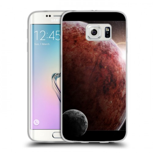 Дизайнерский пластиковый чехол для Samsung Galaxy S6 Edge Марс