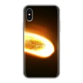 Дизайнерский силиконовый чехол для Iphone x10 Астероид