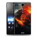 Дизайнерский пластиковый чехол для Sony Xperia TX Астероид