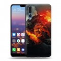 Дизайнерский силиконовый с усиленными углами чехол для Huawei P20 Pro Астероид