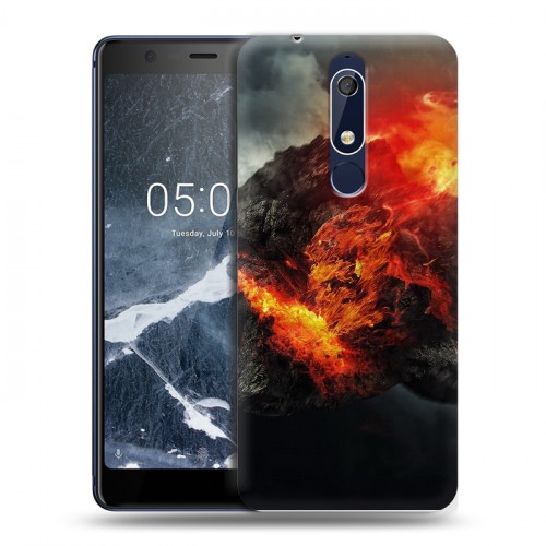 Дизайнерский пластиковый чехол для Nokia 5.1 Астероид