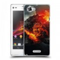 Дизайнерский пластиковый чехол для Sony Xperia L Астероид