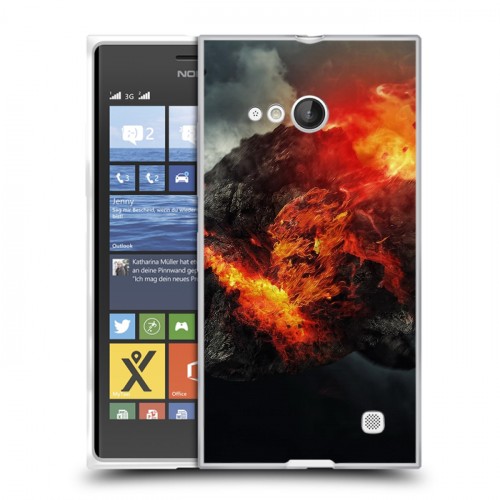 Дизайнерский пластиковый чехол для Nokia Lumia 730/735 Астероид