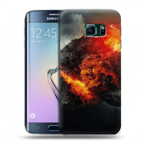 Дизайнерский пластиковый чехол для Samsung Galaxy S6 Edge Астероид