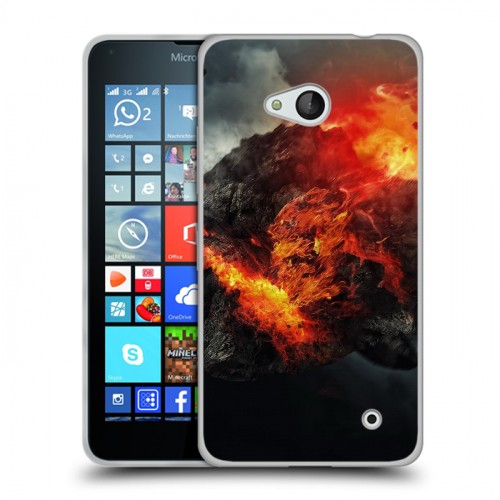 Дизайнерский пластиковый чехол для Microsoft Lumia 640 Астероид