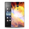 Дизайнерский пластиковый чехол для Sony Xperia acro S Астероид