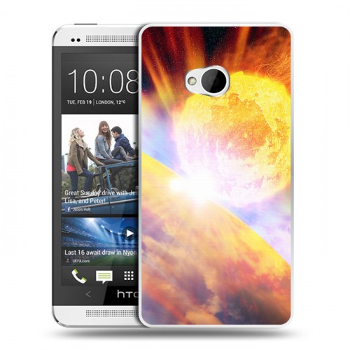 Дизайнерский пластиковый чехол для HTC One (M7) Dual SIM Астероид