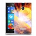 Дизайнерский пластиковый чехол для Microsoft Lumia 435 Астероид