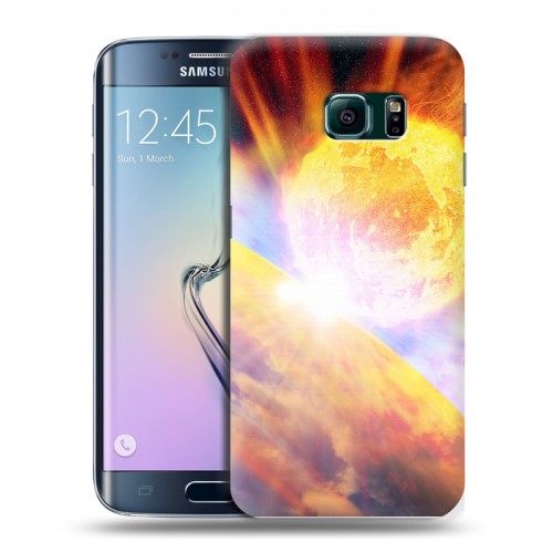 Дизайнерский пластиковый чехол для Samsung Galaxy S6 Edge Астероид