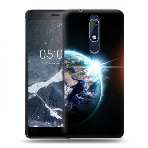 Дизайнерский пластиковый чехол для Nokia 5.1 Астероид