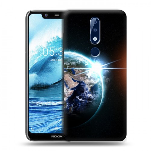 Дизайнерский силиконовый чехол для Nokia 5.1 Plus Астероид