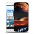 Дизайнерский пластиковый чехол для Huawei Ascend D2 Астероид