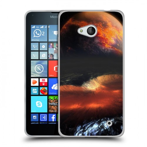 Дизайнерский пластиковый чехол для Microsoft Lumia 640 Астероид