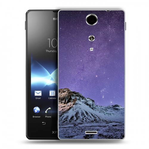 Дизайнерский пластиковый чехол для Sony Xperia TX Млечный путь