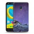 Дизайнерский пластиковый чехол для Alcatel U5 Млечный путь