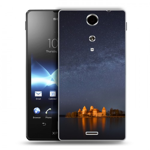 Дизайнерский пластиковый чехол для Sony Xperia TX Млечный путь