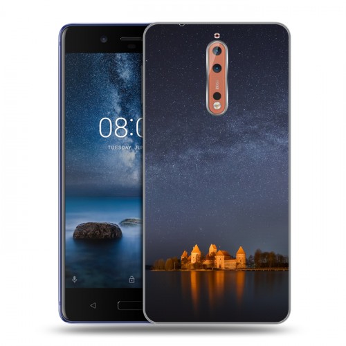 Дизайнерский пластиковый чехол для Nokia 8 Млечный путь