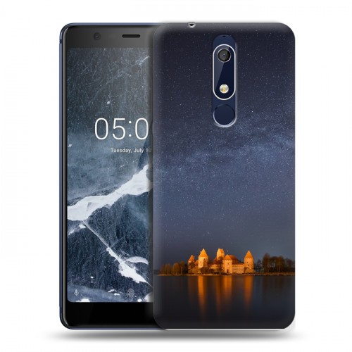 Дизайнерский пластиковый чехол для Nokia 5.1 Млечный путь