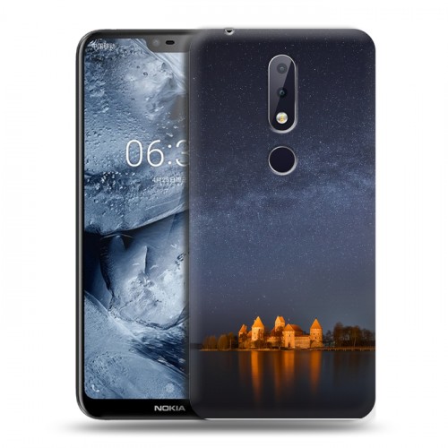 Дизайнерский силиконовый чехол для Nokia 6.1 Plus Млечный путь