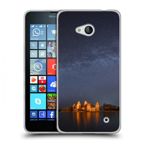 Дизайнерский пластиковый чехол для Microsoft Lumia 640 Млечный путь