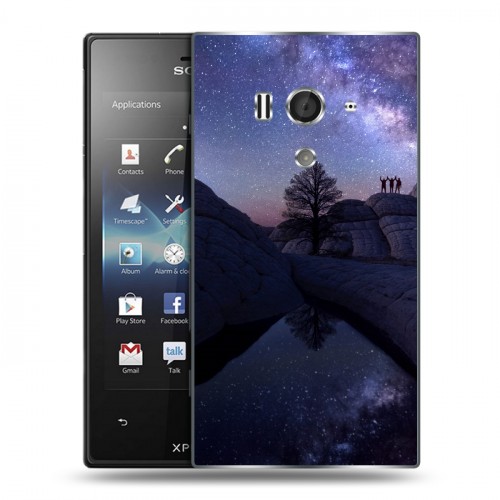 Дизайнерский пластиковый чехол для Sony Xperia acro S Млечный путь