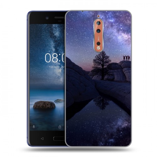 Дизайнерский пластиковый чехол для Nokia 8 Млечный путь