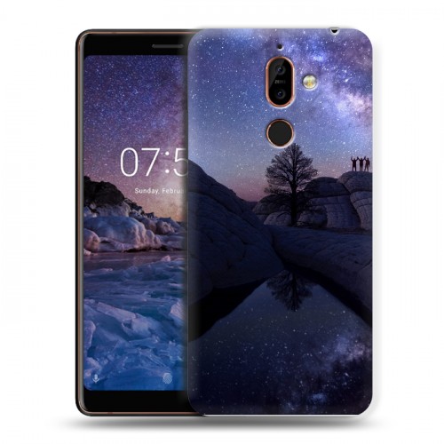 Дизайнерский пластиковый чехол для Nokia 7 Plus Млечный путь