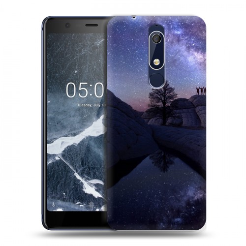 Дизайнерский пластиковый чехол для Nokia 5.1 Млечный путь