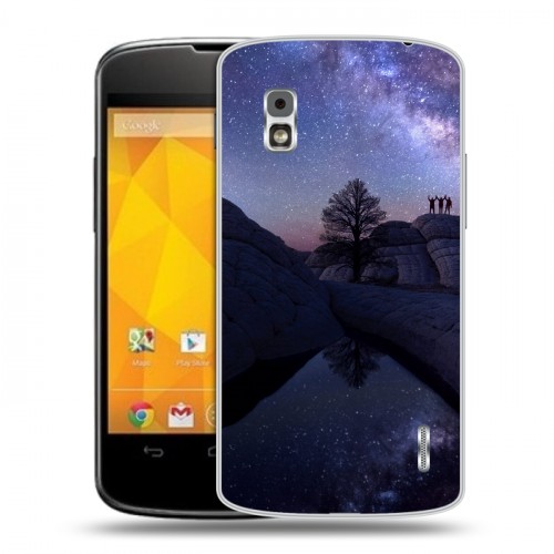 Дизайнерский пластиковый чехол для LG Google Nexus 4 Млечный путь