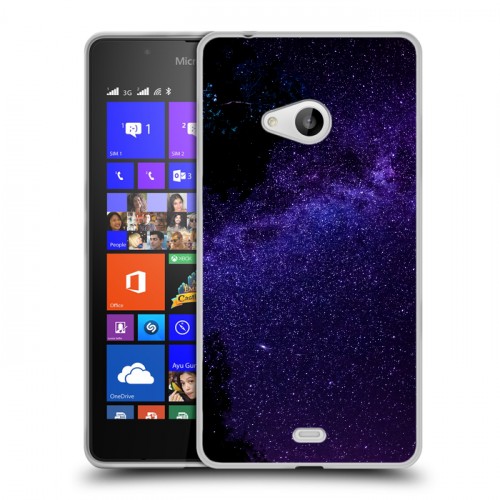 Дизайнерский пластиковый чехол для Microsoft Lumia 540 Млечный путь