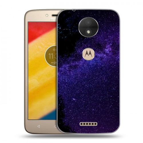 Дизайнерский пластиковый чехол для Motorola Moto C Млечный путь