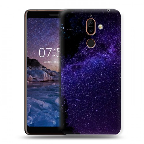 Дизайнерский пластиковый чехол для Nokia 7 Plus Млечный путь