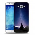 Дизайнерский пластиковый чехол для Samsung Galaxy A8 Млечный путь