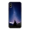 Дизайнерский силиконовый чехол для Iphone x10 Млечный путь