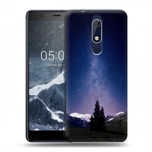 Дизайнерский пластиковый чехол для Nokia 5.1 Млечный путь