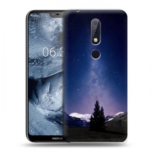 Дизайнерский силиконовый чехол для Nokia 6.1 Plus Млечный путь