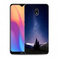 Дизайнерский силиконовый с усиленными углами чехол для Xiaomi RedMi 8A Млечный путь